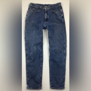 Vintage L.L. Bean flannel lined jeans size 36 x 34 blue